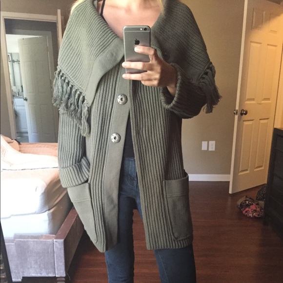Free People Jackets & Blazers - NEW FREE PEOPLE Green Coat or Jacket SMALL WARM